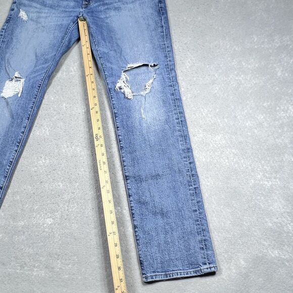 Abercrombie & Fitch Skinny Jeans Mens Size 36 Distressed Inseam 31 in Pockets - Picture 6 of 13